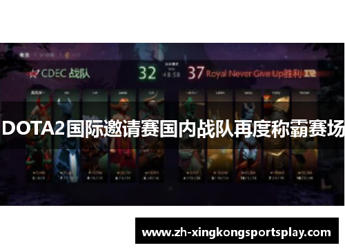 DOTA2国际邀请赛国内战队再度称霸赛场